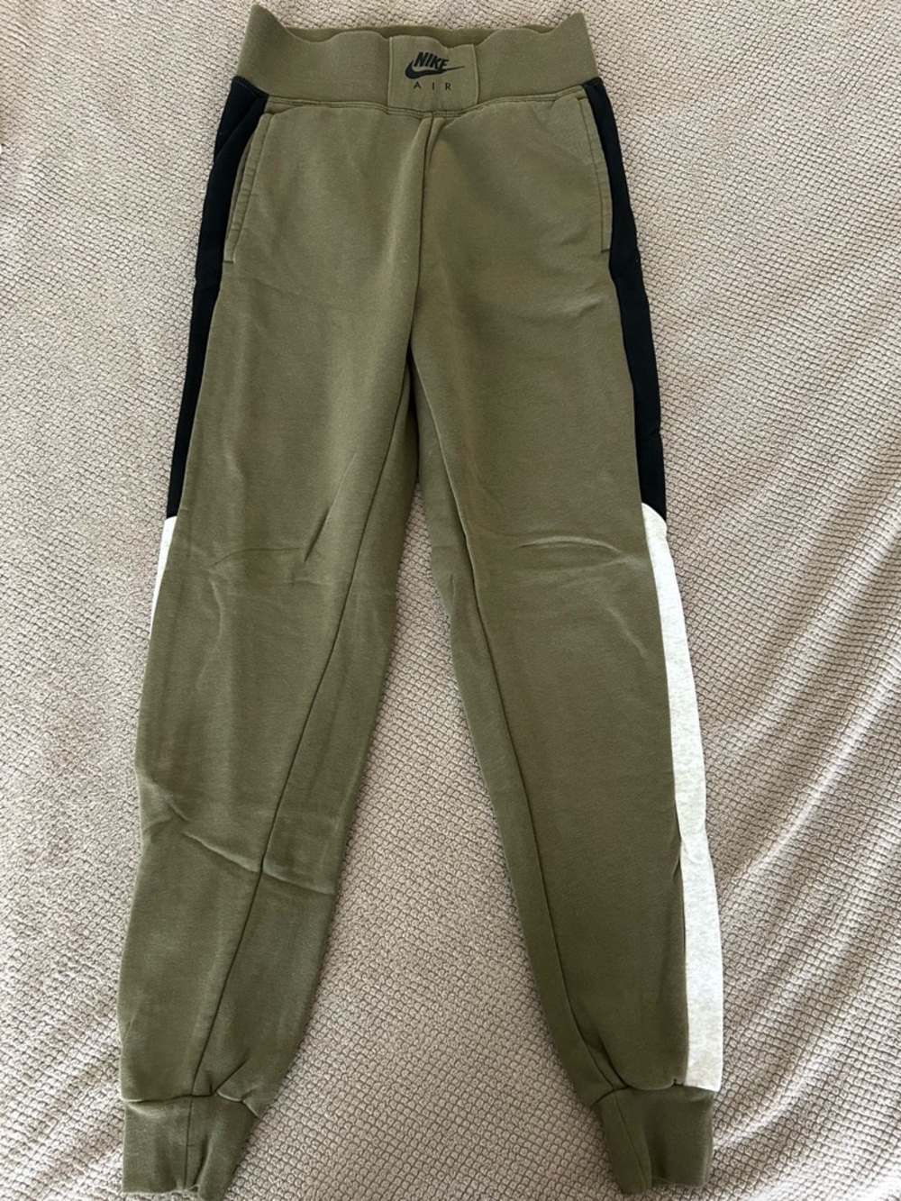 Women’s Nike Olive Green Colorblock Jogger Pants